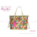 Modern Colorful Womens Floral Canvas Bag tote handbags for